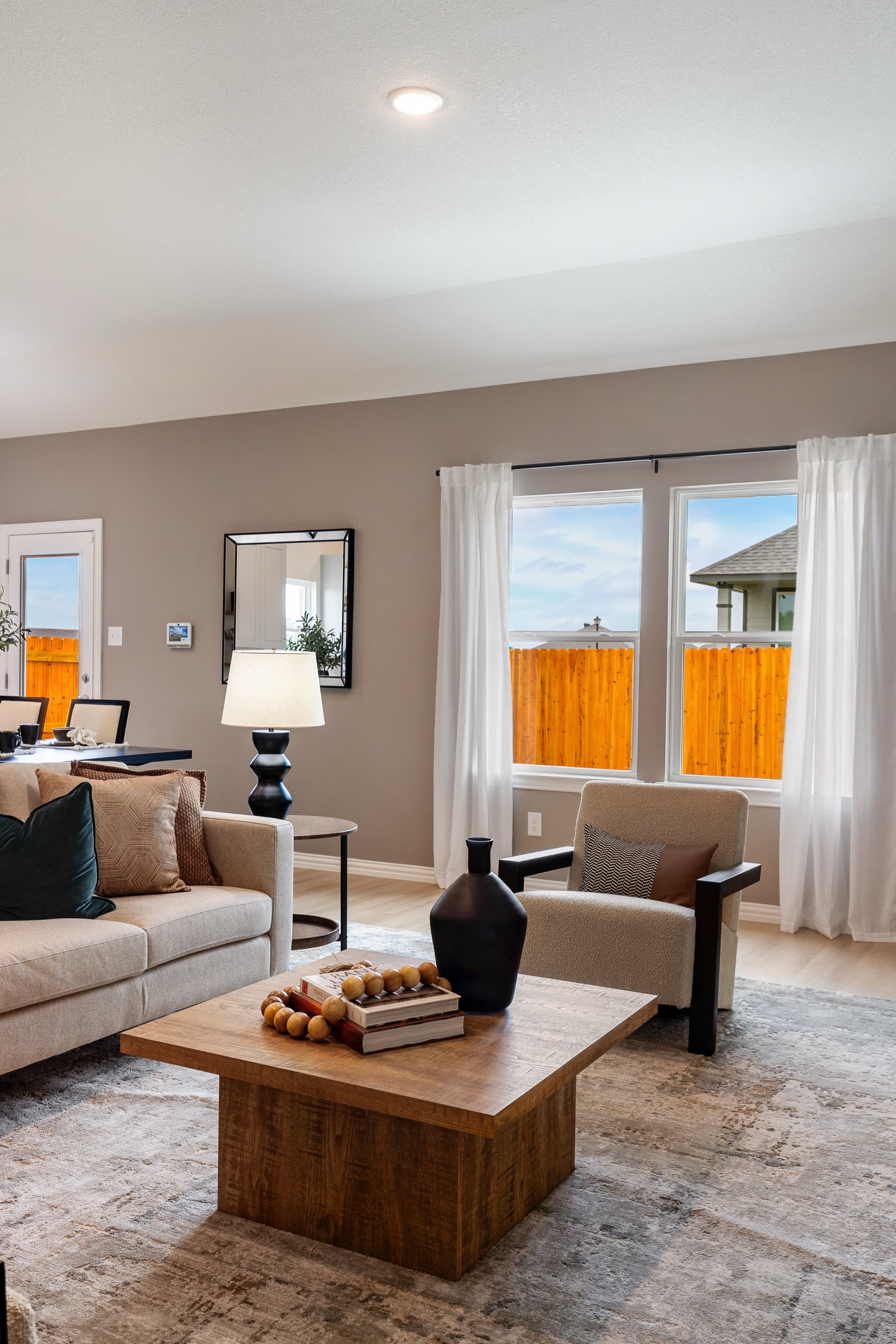 Cozy living room with modern decor